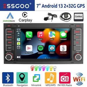 Carplay Android 13 Autoradio GPS Navi RDS Für VW Touareg T5 Transporter Multivan - Bild 1 von 16