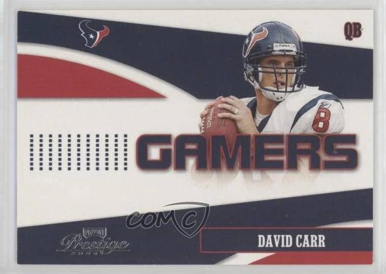 2004 Playoff Prestige Gamers /750 David Carr #G-9 - Image 1 of 2