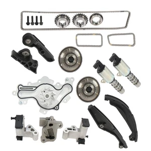 Timing Chain Kit Water Pump VVT Solenoid New For Ford Lincoln MKT Explorer Sport - Foto 1 di 12