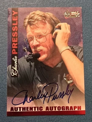 CHARLEY PRESSLEY 1996 Score Board Trading Autographs NNO (SOFT CORNERS) - Image 1 of 4