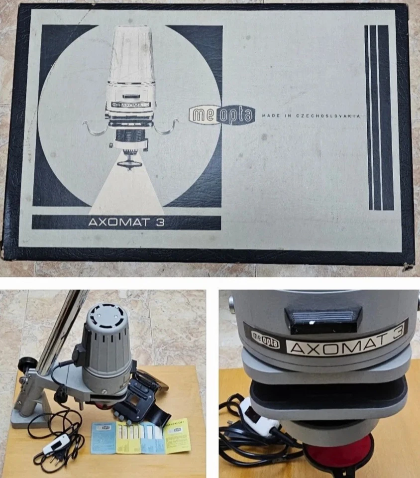 AMPLIADORA FOTOGRÁFICA DE LABORATORIO MEOPTA AXOMAT 3 DE 35mm LENTE 50mm Foto 1 de 4