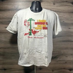 Vtg 1980s New Orleans Mens T Shirt Art Rare Funny Classic - Picture 1 of 11
