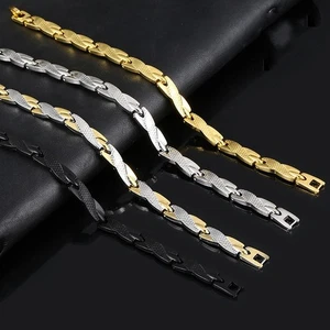 Men's Titanium Steel Bracelet Dragon Bracelet 7mm Wide Friendship Gift - Picture 1 of 14