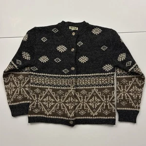 Vintage Eddie Bauer Wool Alpaca Blend Cardigan Sweater Small - Picture 1 of 4