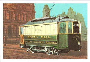 Postal de ferrocarril eléctrico Ottawa CANADÁ 4x6 - Imagen 1 de 2