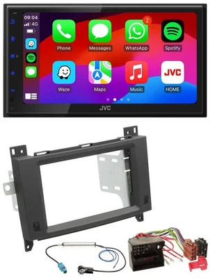JVC Bluetooth 2DIN MP3 DAB USB Autoradio für Mercedes Vito Viano 06-14 Rubbertou - Bild 1 von 4
