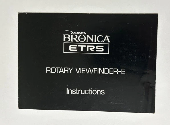 Visor giratorio Zenza Bronica ETRS-E manual de instrucciones Foto 1 de 1