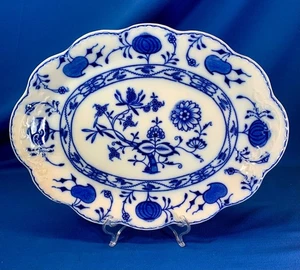 Johnson Brothers England Holldan (blaue Zwiebel) Platte 14,25" B x 10,75" L - Bild 1 von 5