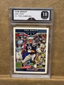 2006 Topps True Champions #8 Tom Brady Gem Mint 10 - Picture 1 of 2