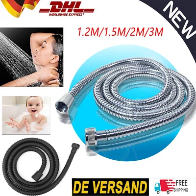 Brauseschlauch Duschschlauch Dusche  Handbrause Schlauch 1.2M 1.5M 2M 3M Brause - Bild 1 von 4