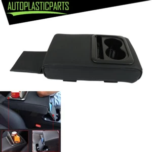 Car Memory Foam Armrest Cushion With Cup Holder Center Console Armrest Pillow - Picture 1 of 14