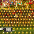 Christmas Net Lights Outdoor,9.8ft X 6.6ft Mesh Light Waterproof Tree Light,200l