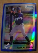 2010 Bowman Chrome Prospect Blue Refractor Tony Delmonico BCP50 Dodgers /250