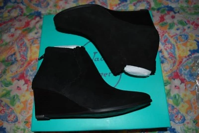 NIB Jack Rogers Emery Black Suede Wedge Booties Size 7 - 50% OFF - Image 1 of 4