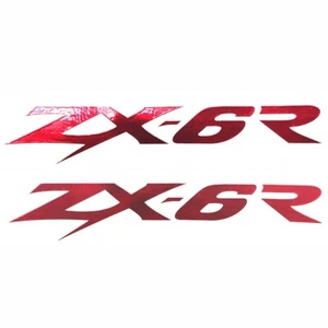 Gas Tank Emblem Decal Fairing Fender Laser Sticker Compatible With ZX6R 636 Red - Picture 1 of 3