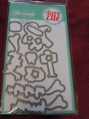 NUEVO Troqueles de acero de corte de polo norte Avery Elle Merry Ho Jolly Santa Penguin Foto 1 de 3