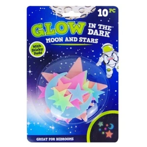 Glow in the dark Maoon and Stars 10pcs - Picture 1 of 1