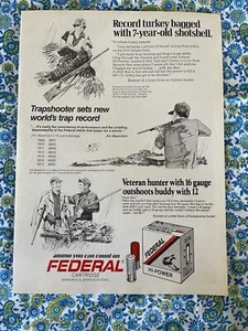 Vintage 1976 Federal Cartridge Hi Power Ammo Print Ad - Picture 1 of 7