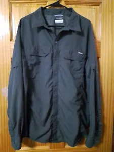 Columbia Mens Large Shirt Outdoorsman Sun Protection Fishing Green Omni Shade - Picture 1 of 6