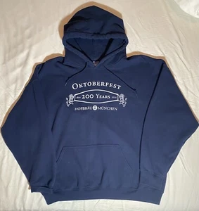 Hofbrau München 200 Jahre Oktoberfest blau Hoodie Sweatshirt mit Tasche - 2XL - Bild 1 von 5