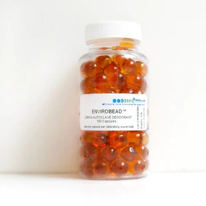 PRO-LAB EnviroBead 100 Capsules Bottle Autoclave Deodorant Lemon Fragrance 1 Btl - Picture 1 of 3