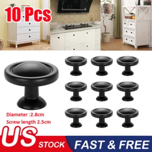 10Pcs Cabinet Knobs Door Handles Kitchen Drawer Cupboard Pulls Hardware Round - Picture 1 of 15