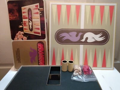 Vintage Selchow & Righter Backgammon 1975 Board Game Fully Complete Very Good - Image 1 of 4