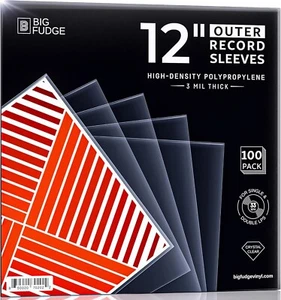 Vinyl Schallplatte Außenhüllen - 100er Pack - Transparente Schutzhülle für 12" - Bild 1 von 5