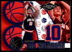 2004-05 Press Pass Big Numbers Collectors Series Blake Stepp Gonzaga Bulldogs