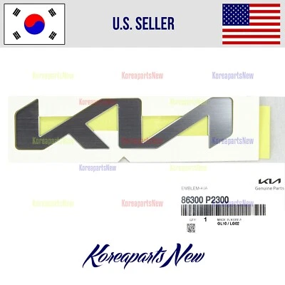 FRONT Grille Emblem Mark *KIA* 86300P2300 ⭐OEM⭐ Kia Sorento 2022-2024 - Image 1 of 3