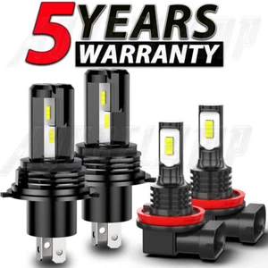 FOR Nissan Cube 2009-2014 LED Headlight Fog Lights High&Low Beam Bulbs - Picture 1 of 21