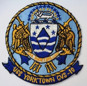 Vietnam era USS Yorktown, CVS-10, aircraft carrier patch Japanese made - Picture 1 of 2