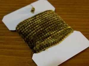 Chenilla abigarrada, tamaño mediano para atar moscas - Dk. Oliva / Jengibre - Imagen 1 de 1