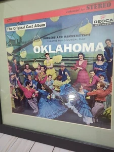Oklahoma Original Broadway Cast Album Decca Reissue of 1949 LP FRAMED MINT - Picture 1 of 4
