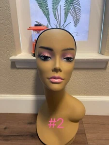 Cabeza de maniquí calva femenina con soporte de peluca multiusos modelo exhibición de hombro - Imagen 1 de 1