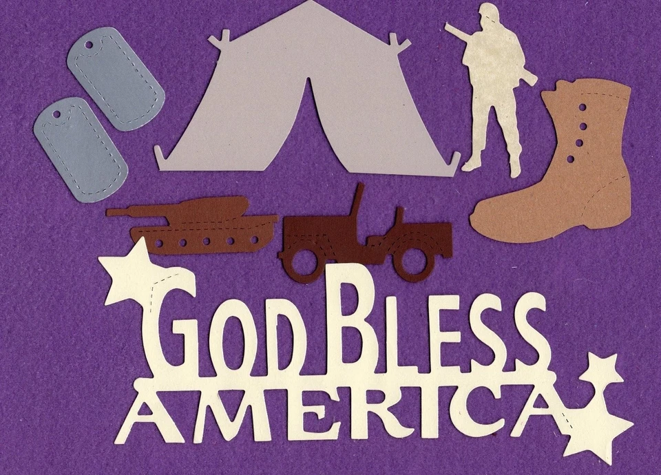 Juego de tarjetas troqueladas MILITARES para álbum de recortes Foto 1 de 1