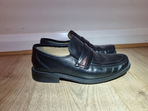 Mocassini uomo CLARKS in pelle nera..taglia 7 vestibilità extra larga