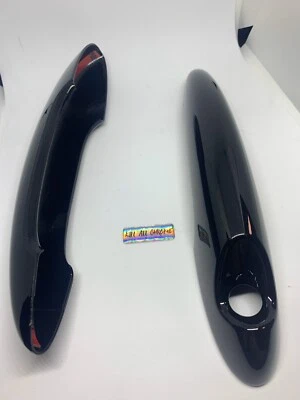 Mini R56 Coprimaniglia Porta Nero Lucido Clip su HQ GEN 2 R57 R58 R59 JCW COOPER - Immagine 1 di 4