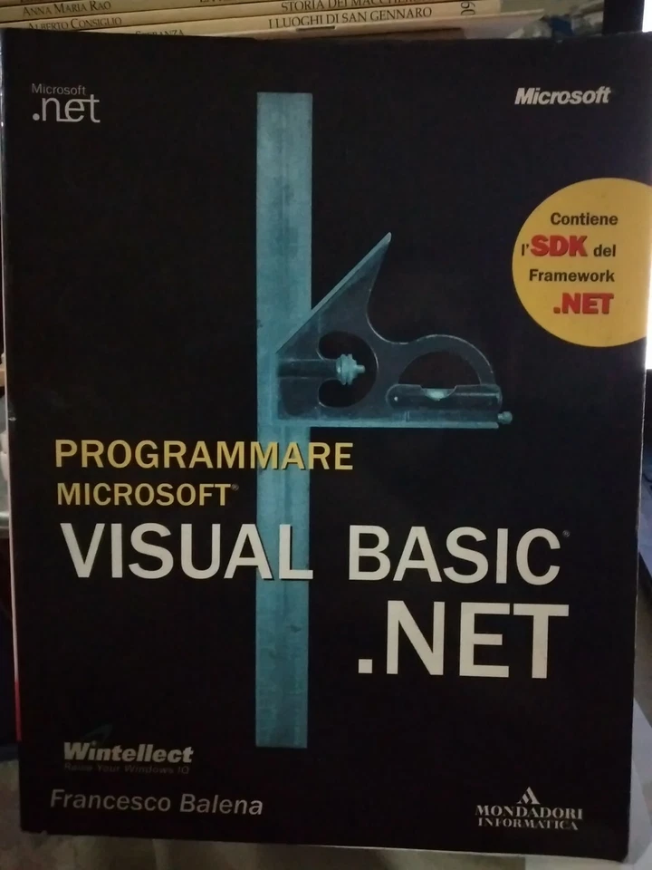 Balena PROGRAMMARE MICROSOFT VISUAL BASIC .NET con cd ed. Mondadori 2002 raro - Immagine 1 di 1