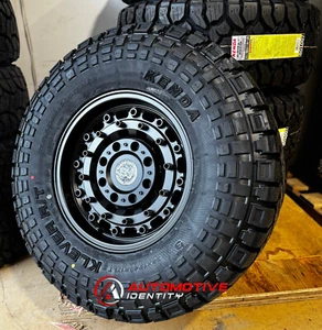 17x9.5 Black Rhino Arsenal Wheels 35" Kenda RT Tires 8x6.5 Chevy Silverado 2500 - Picture 1 of 5