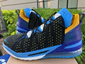 Nike LeBron XVIII 18 MINNEAPOLIS LAKERS Heritage Dynasty Blue 10.5 CQ9283 006 LA - Picture 1 of 9