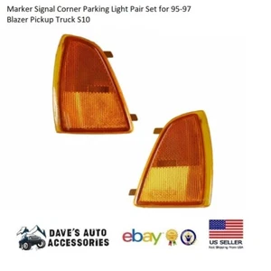 Marker Signal Corner Parking Light Pair Set for 95-97 Blazer Pickup Truck S10 - Picture 1 of 7