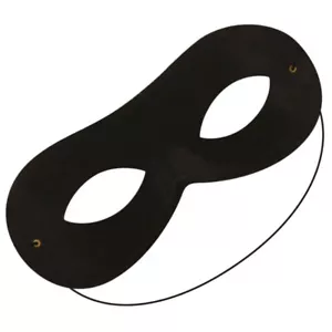 Schwarz Lone Ranger Augen Maske Räuber Bandit Superheld Einbrecher Kostüm - Bild 1 von 5