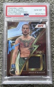 2023 Select UFC Suga Sean O’Malley Signed Silver Patch Refractor Auto PSA 10 MT - Bild 1 von 1