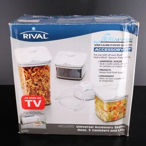 Rival Seal-A-Meal 3 Canister Lid Hose Sealer Accessory Kit VSA3 - Picture 1 of 5