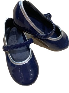 little girl navy blue dress shoes