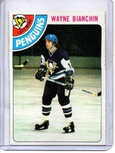1978-79 TOPPS #103 WAYNE BIANCHIN PITTSBURGH PENGUINS - Picture 1 of 2