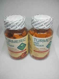 Turmeric And Ginger Gummies 60 Counts UK STOCK.Pack Of 2 - Picture 1 of 8