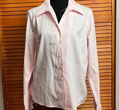 Jones Wear Essentials Women's Light Pink Blouse Size 12 - Image 1 of 4
