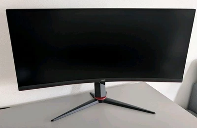 AOC CU34G2XPD 34" Curved Monitor WQHD 180Hz 1ms 3440x1440 VA - Bild 1 von 4
